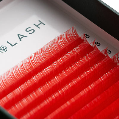 Red 0.03 - Mix Length - Volume Lash Tray