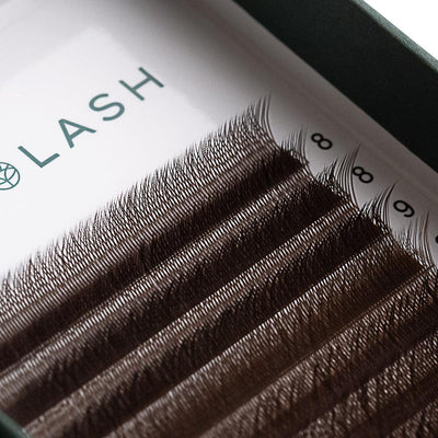 YY Brown 0.07 Volume Lash Tray - Mix Length