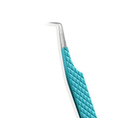  90 Degree Volume Extra Long Tweezer in teal colour from Envolash
