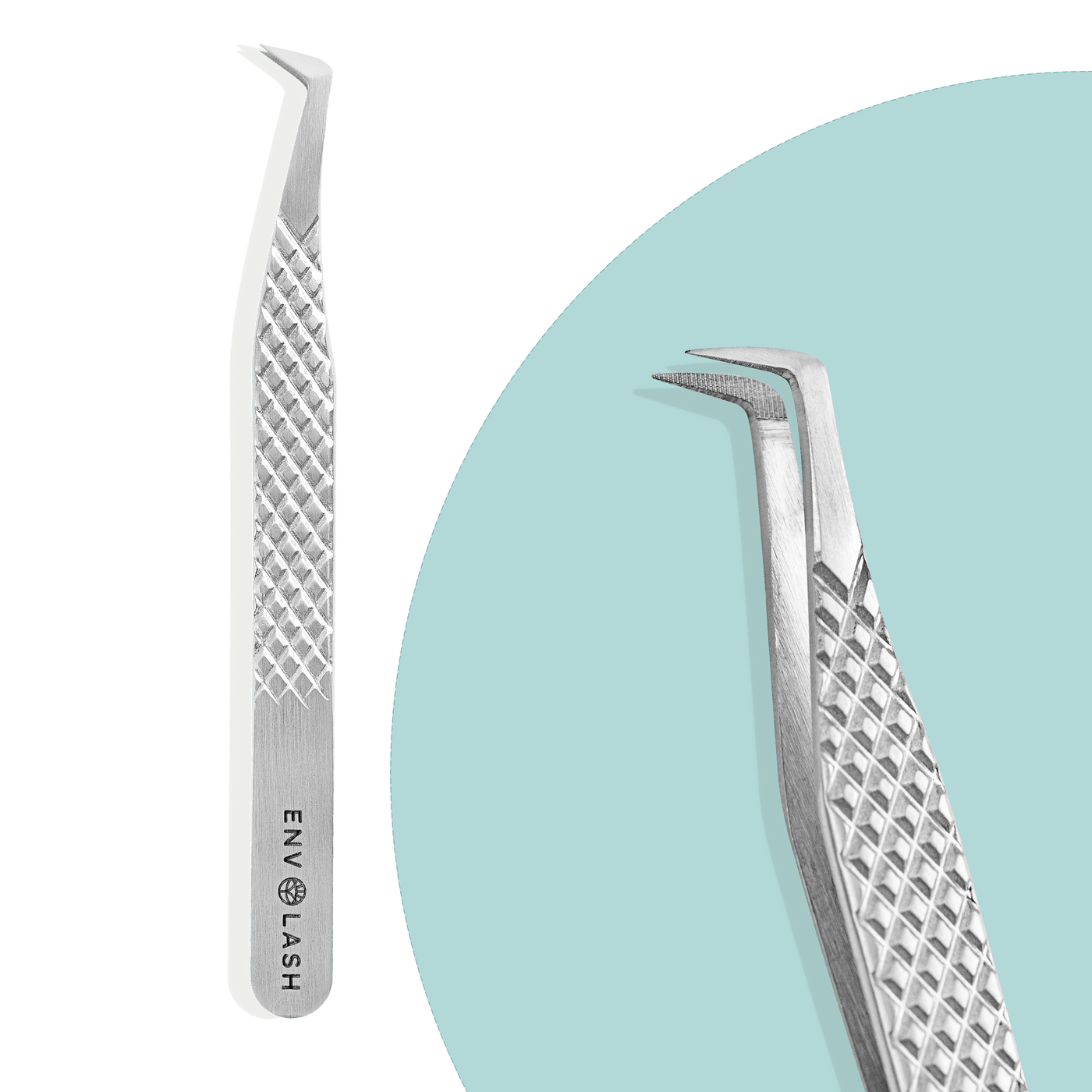 EF10 - Fibre Tip 90 Degree Boot Tweezer - Envolash