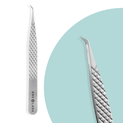 EF15 - Fibre Tip 45 Degree Volume Tweezer - Envolash