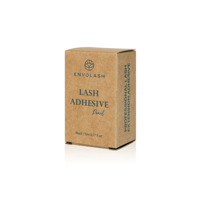 The image shows the packaging of Pearl Lash Extension Adhesive, made from recycled cardboard, highlighting its eco-friendly design