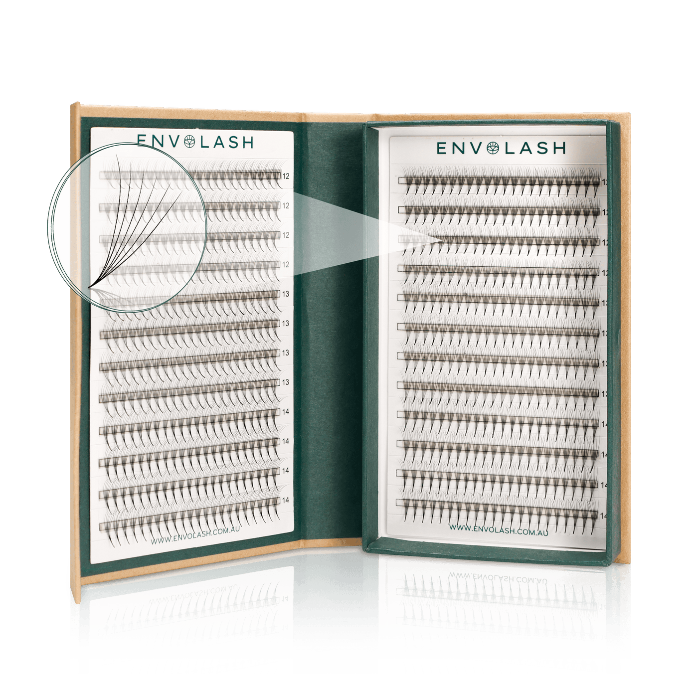 6D ProMade Lash  Fans - Mix Length - 0.07 - Envolash